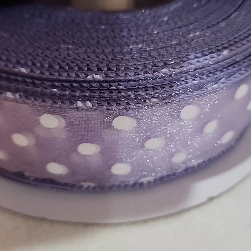 3 Rolls Purples Kirkland Wire-edged Ribbon, 138 yards approx total